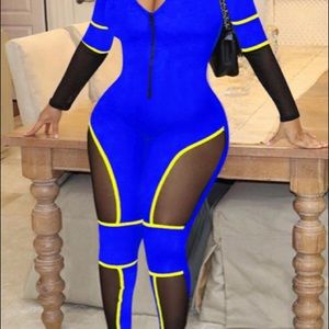 Blue jumpsuit, all sizes available